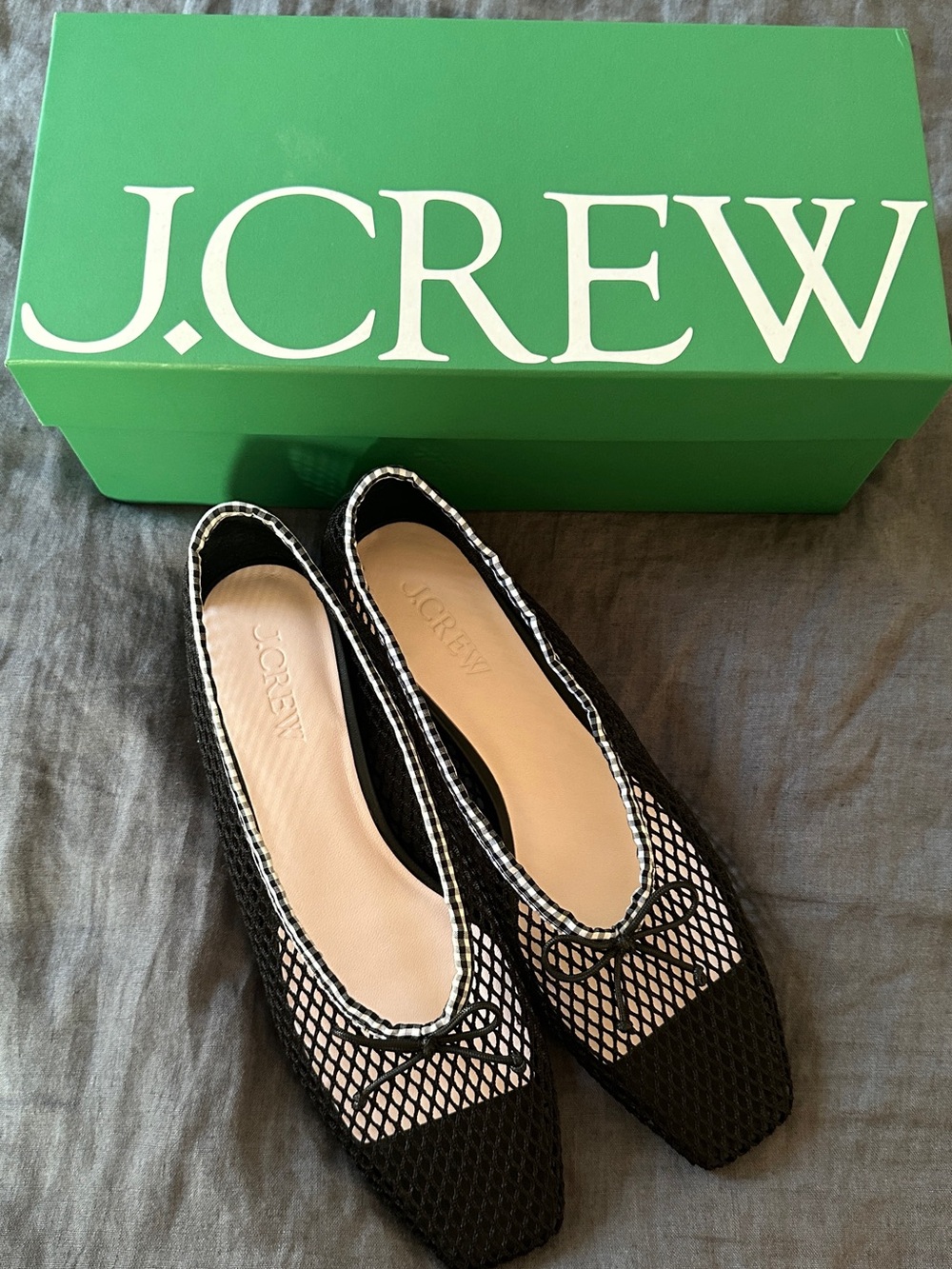 NWT J.Crew Sophie Mesh Ballet Flats